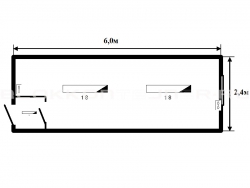 Блок-контейнер 6м жилой для строительных объектов в Кантемировке